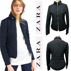 Zara Black Quilted Jacket